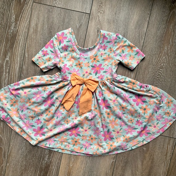 Ruffle Butts Spring Flower Twirl Dress - Picture 2 of 3